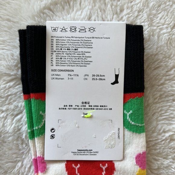 🥷🏿🥷🏿🥷🏿HAPPY SOCKS!!! BUNDLE 5 PAIR OF CREW SOCKS - Picture 4 of 5